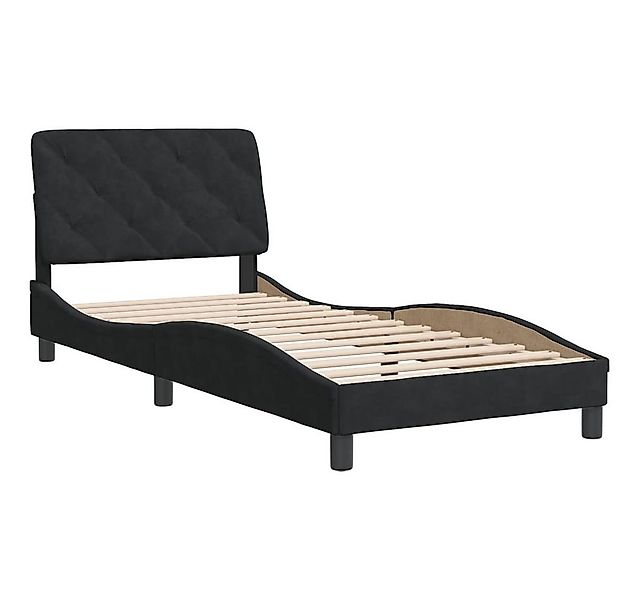vidaXL Bett Bettgestell ohne Matratze Schwarz 90x190 cm Samt günstig online kaufen