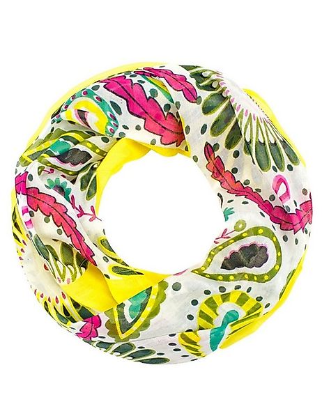 Sunsa Loop Damen Loop Schal. 100% Baumwolle Schlauchschal. Loopschal, Blume günstig online kaufen