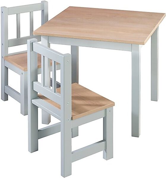roba® Kindersitzgruppe »Woody, Holzdekor/taupe«, (3 tlg.) günstig online kaufen