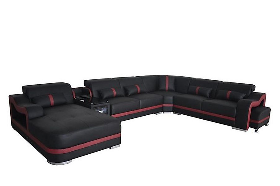 Xlmoebel Sofa Moderne Ecksofa Wohnlandschaft aus Leder mit USB-Anschluss fü günstig online kaufen