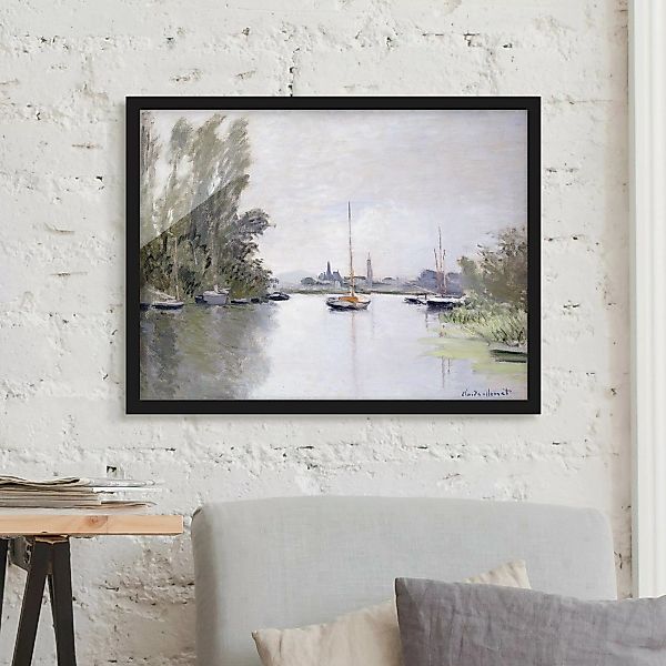 Bild mit Rahmen - Querformat Claude Monet - Argenteuil günstig online kaufen