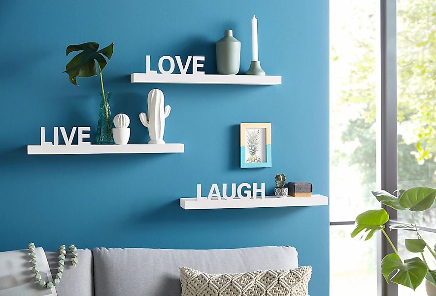 my home Deko-Wandregal Live - Love günstig online kaufen