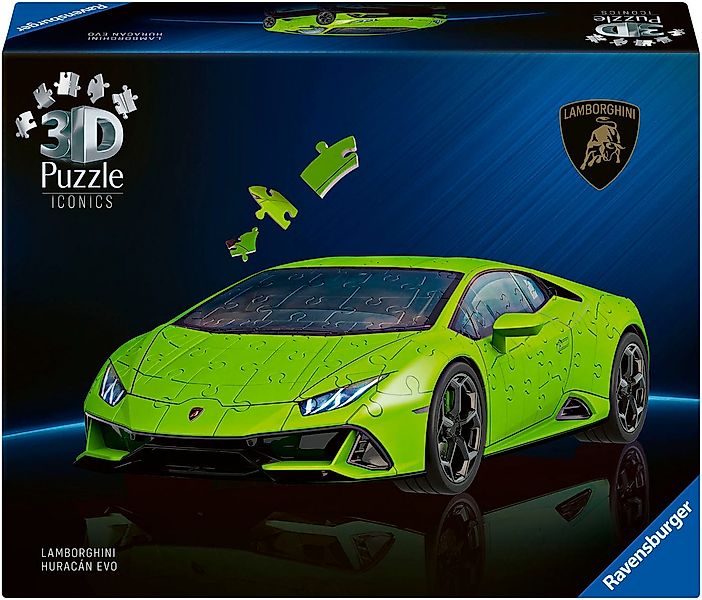 Ravensburger 3D-Puzzle Iconics: Lamborghini Huracán EVO, 108 Puzzleteile, M günstig online kaufen