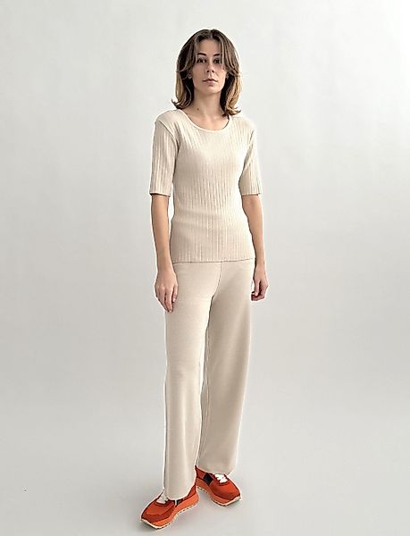 Zuckerwatte Strickpullover in Rippstrickoptik aus weicher günstig online kaufen
