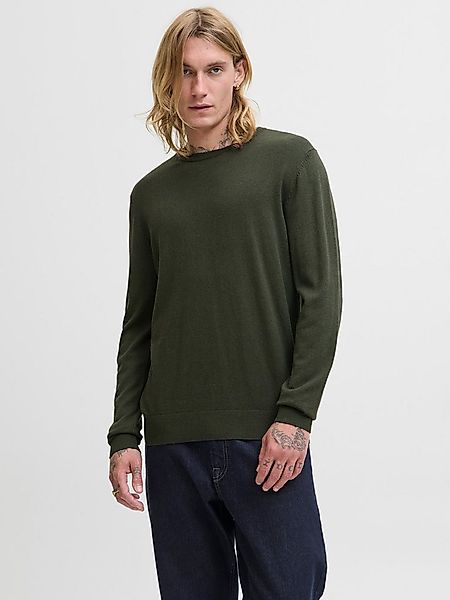 Jack & Jones Rundhalspullover JJEEMIL KNIT CREW NECK NOOS Baumwollmischung, günstig online kaufen