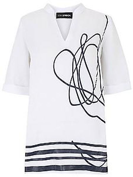 Long-Bluse 3/4-Arm Doris Streich weiss günstig online kaufen