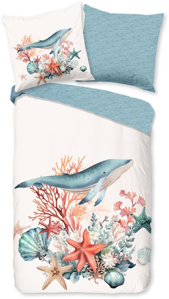 good morning Wendebettwäsche "Ocean" 3 Stk. tlg. 100% Baumwolle, Reißversch günstig online kaufen