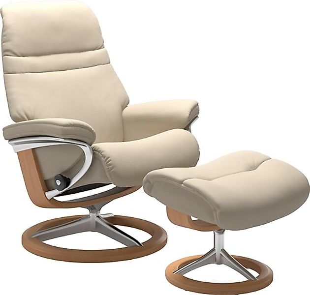 Stressless® Relaxsessel »Sunrise« Relaxsessel mit Hocker, mit Signature Bas günstig online kaufen