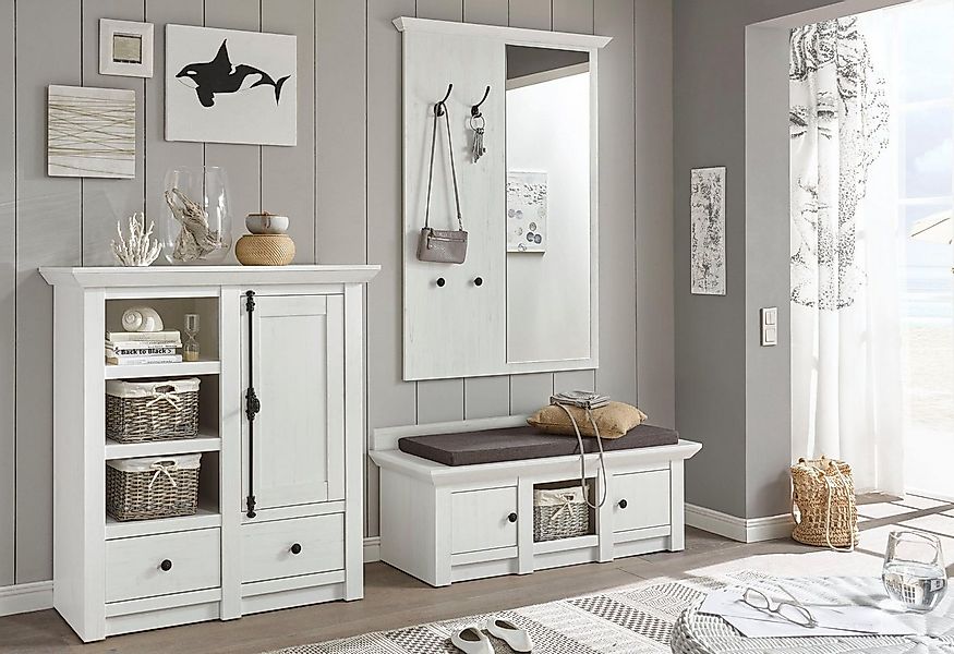 Home affaire Garderoben-Set California, Komplettset im Landhausstil, modern günstig online kaufen