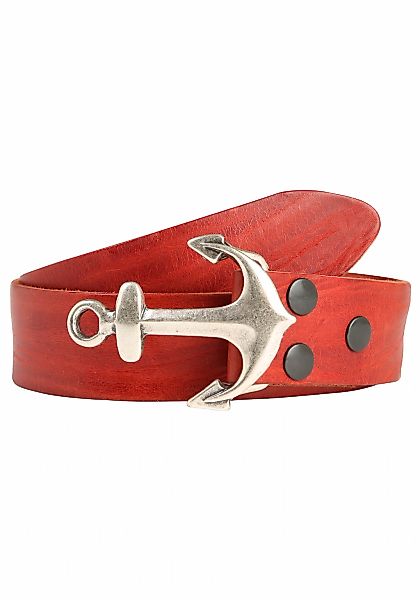 Rettungsring Gürtel Ledergürtel mit austauschbarer Schließe "Anker SO19" günstig online kaufen