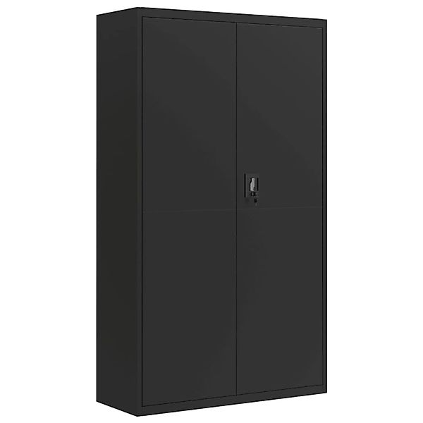 vidaXL Aktenschrank Schwarz 105x40x180 cm Stahl günstig online kaufen