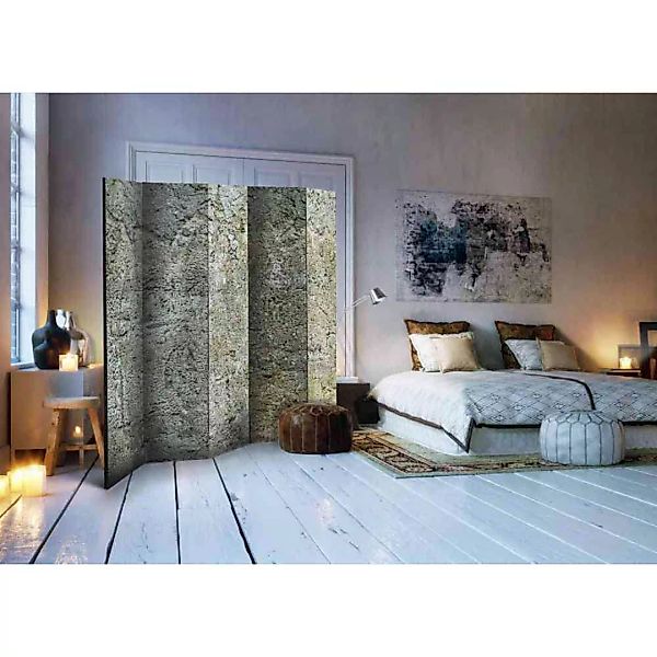 Spanischer Raumteiler mit Steinwand Motiv 225 cm breit günstig online kaufen