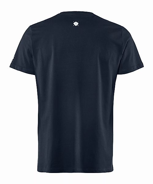 Burlington Herren T-Shirt V-Ausschnitt, XL, Blau, Raute, Baumwolle, 2169010 günstig online kaufen