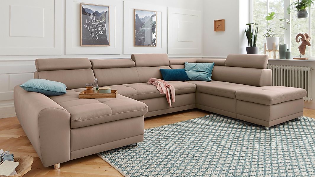 sit&more Wohnlandschaft Riva U-Form, wahlweise mit günstig online kaufen