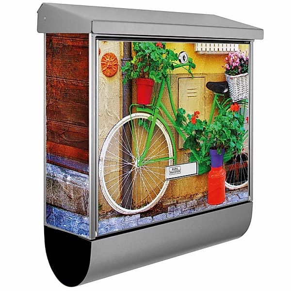 Banjado Briefkasten Edelstahl 38x39x12cm Mit Zeitungsfach Inkl. Montagemate günstig online kaufen