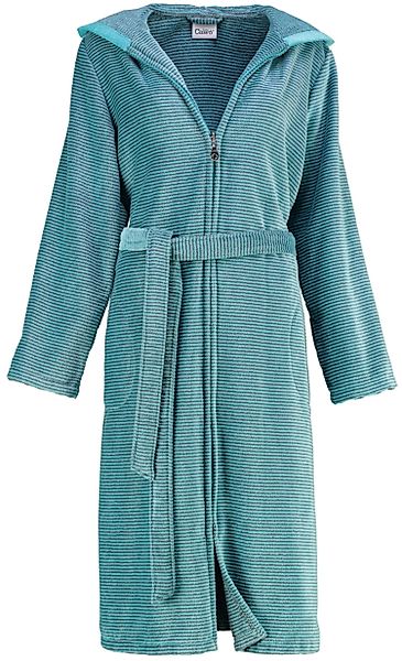 Cawö Damenbademantel 6432, Kurzform, Baumwolle, Kapuze, günstig online kaufen