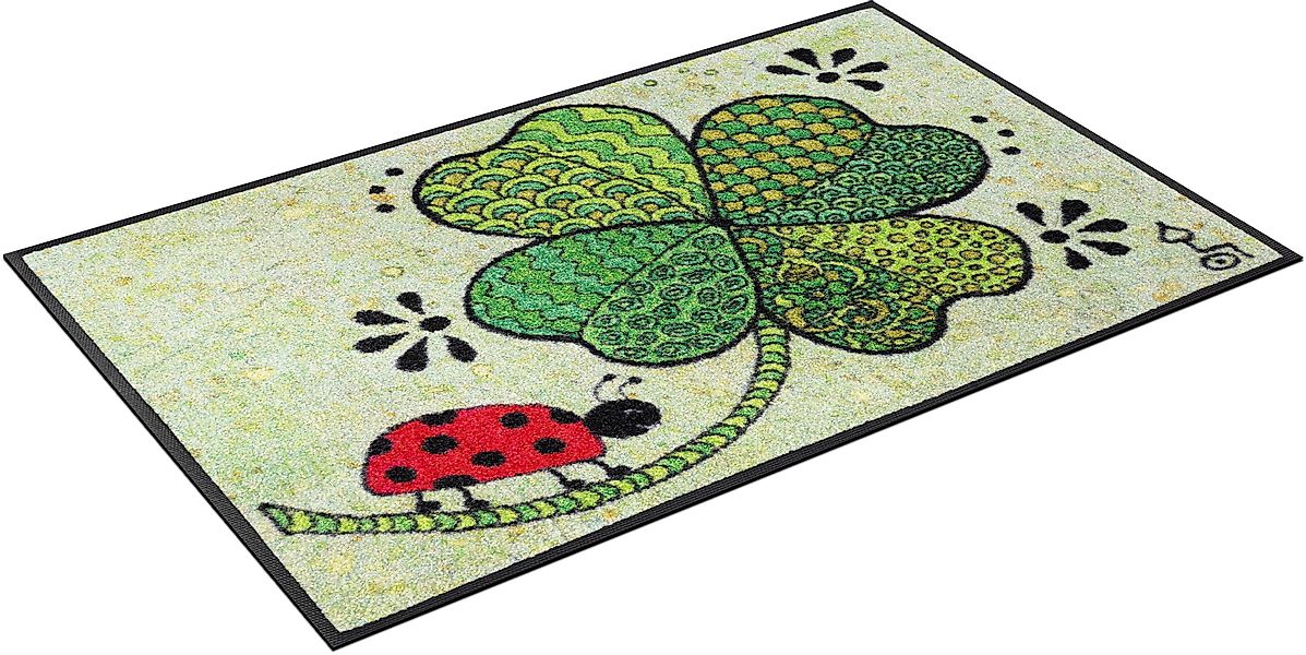 wash+dry by Kleen-Tex Fußmatte "Romance" rechteckig 7 mm Höhe günstig online kaufen