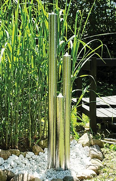 Köhko Gartenbrunnen Köhko aus gebürstetem Edelstahl günstig online kaufen
