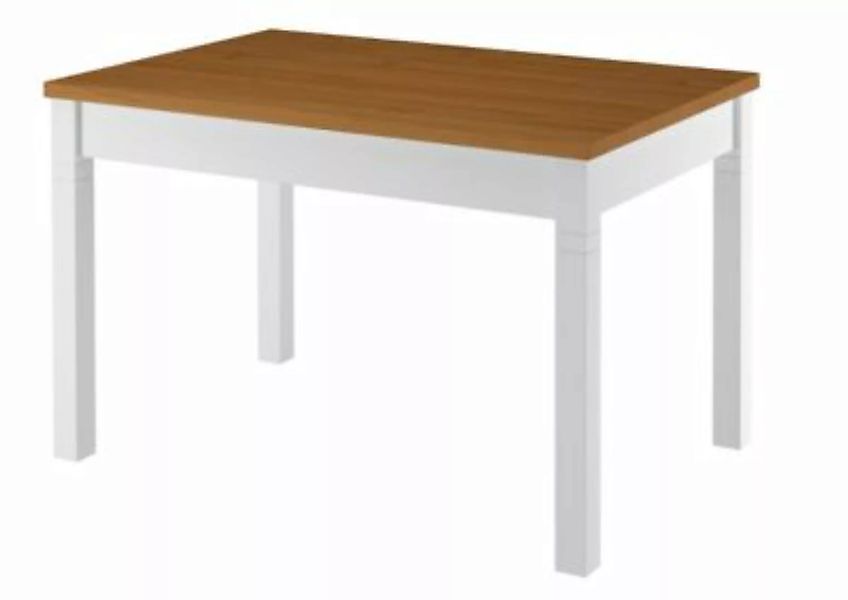 Erst-Holz® Küchentisch 80x120 Esstisch Massivholz Platte Eiche gebeizt Gest günstig online kaufen