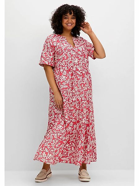 Sheego Maxikleid "Große Größen", mit grafischem Alloverprint günstig online kaufen