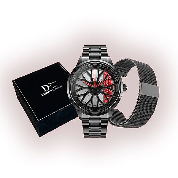 DRIFTELEMENT Quarzuhr MOTORSPORT GESCHENKSET BUNDLE, Dreidimensionales günstig online kaufen