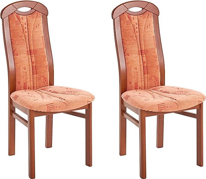 Home affaire 4-Fußstuhl »ALEX, Stuhl,Armlehnstuhl« () 2 Stk.Stuhl, Armlehns günstig online kaufen