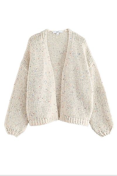 Next Strickjacke Weiche Strickjacke im Grobstrick mit Wolle (1-tlg) günstig online kaufen