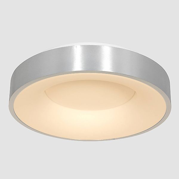 LED-Deckenleuchte Ringlede, 2.700 K, Ø 48 cm, silber, Metall günstig online kaufen