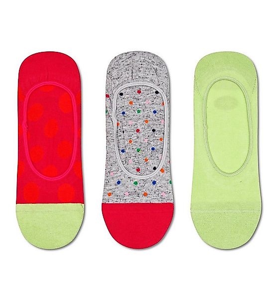 Happy Socks Socken Tagessocke No Show Liner Big Dot grün/grau/magentarot - günstig online kaufen