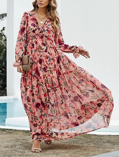 AFAZ New Trading UG Sommerkleid Jerseykleid Damen Modisches Blumenmuster Kl günstig online kaufen