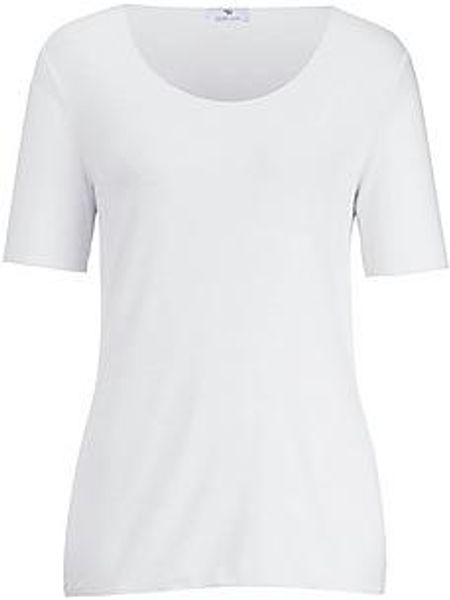 Rundhals-Shirt langem 1/2-Arm Peter Hahn weiss günstig online kaufen