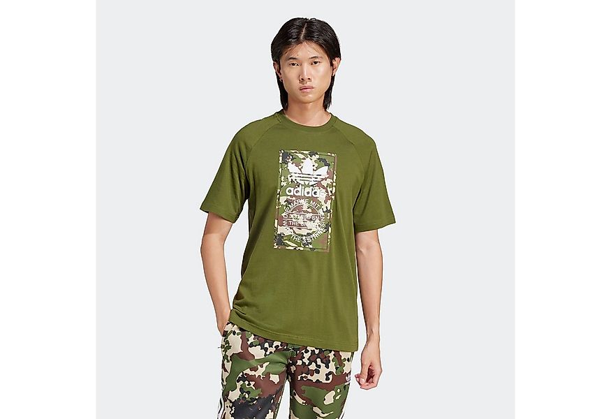 adidas Originals T-Shirt CAMO TONGUE TEE sportlicher Stil, Kurzarm, aus Bau günstig online kaufen