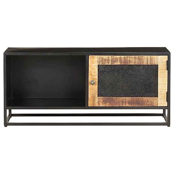 Tv-schrank 90x30x40 Cm Raues Mangoholz günstig online kaufen