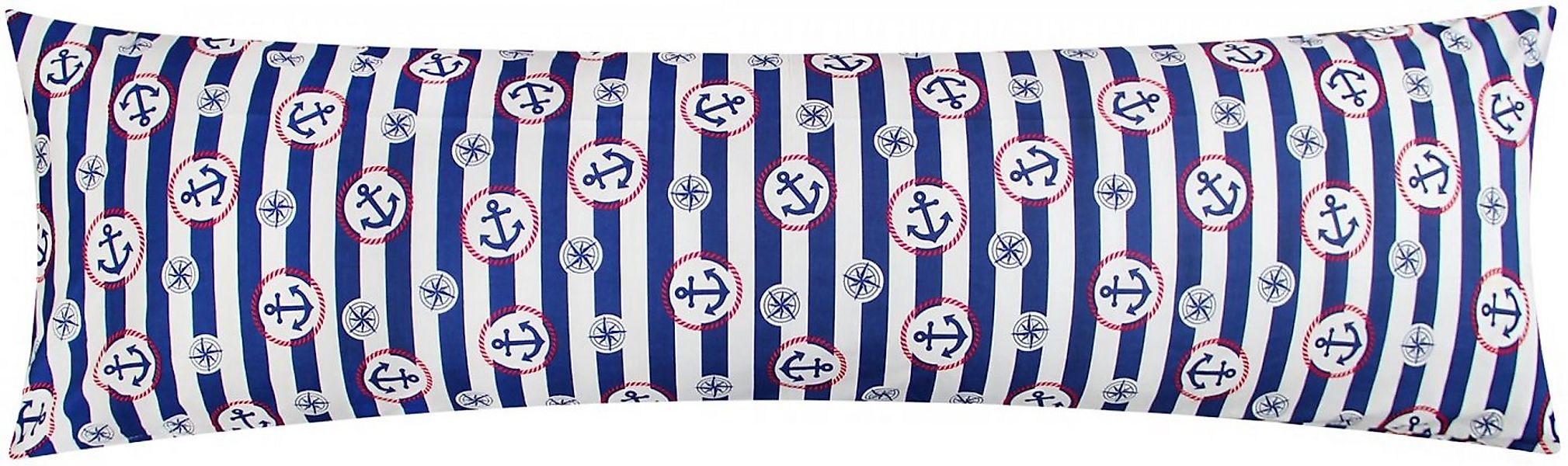 Heubergshop Seitenschläferkissenbezug, (1 Stück), 40x145cm Anker Streifen B günstig online kaufen