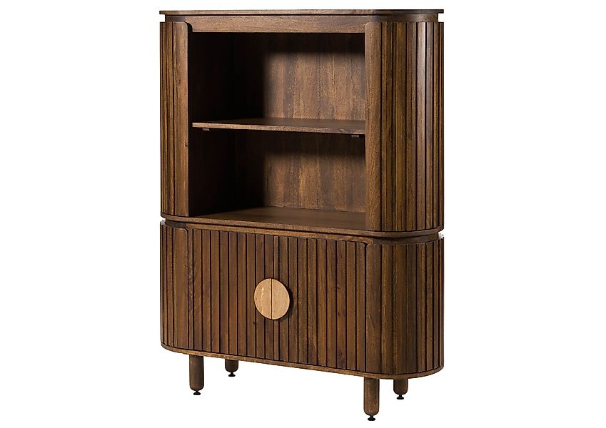 Massivmoebel24 Highboard (Massivholz), Mango 120x40x150 braun günstig online kaufen