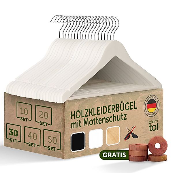 Blumtal Kleiderbügel Kleiderbügel Holz mit 360° günstig online kaufen