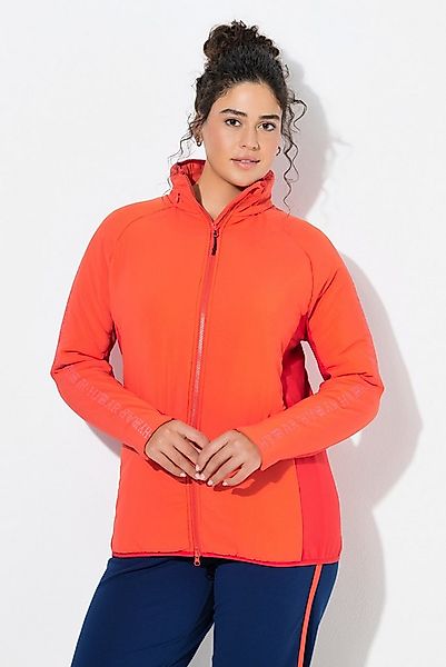 Ulla Popken Funktionsjacke Funktionsjacke Kapuze Stehkragen 2-Wege-Zipper günstig online kaufen