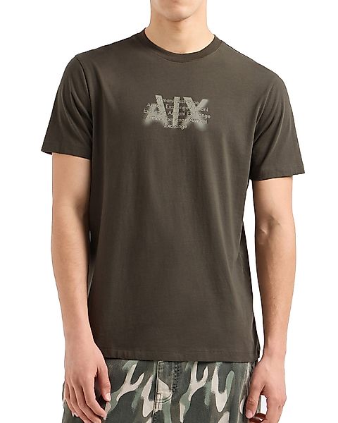ARMANI EXCHANGE Rundhalsshirt Regular+ Fit Logo günstig online kaufen