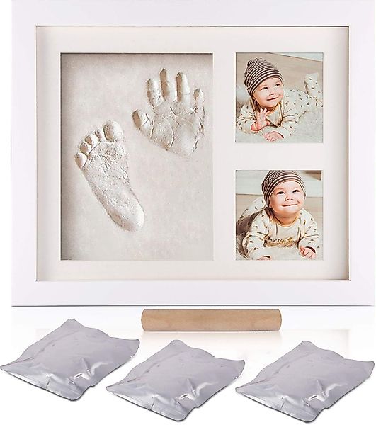 SinLaw Bilderrahmen Holzfotorahmen, Babyhand- und Fußabdrücke, günstig online kaufen