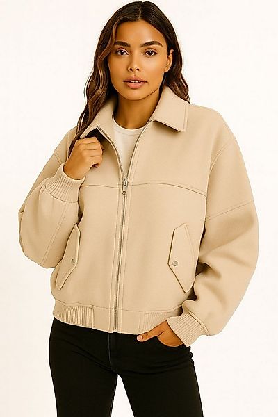 Worldclassca Bomberjacke Worldclassca Bomberjacke Trench Kragen Oversize Üb günstig online kaufen