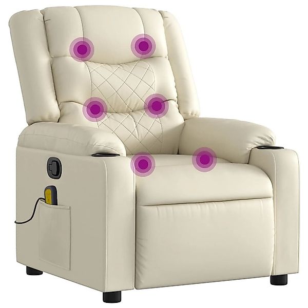 vidaXL Sessel Massagesessel mit Relaxfunktion, Kunstleder, günstig online kaufen