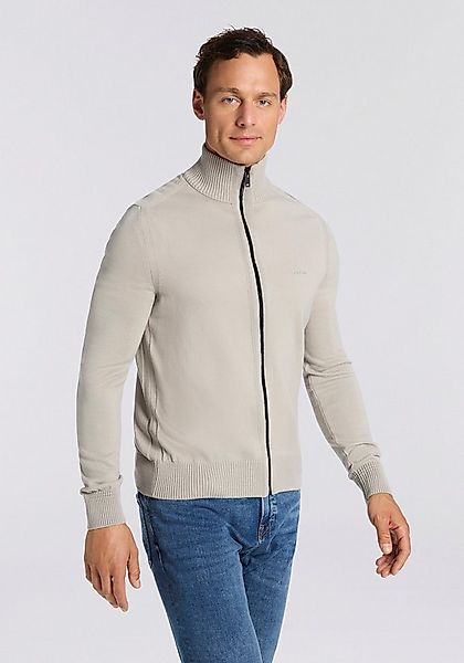 BOSS ORANGE Strickjacke Avac mit Logostickerei auf der Brust günstig online kaufen