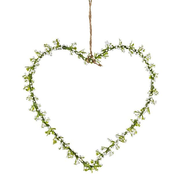 matches21 HOME & HOBBY Dekokranz Blumenherz Schleierkraut Herz Dekokranz we günstig online kaufen