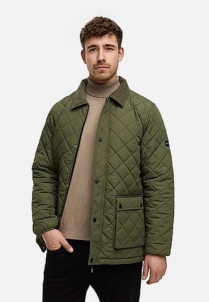 Indicode Sommerjacke INDrills Zeitlose Steppjacke mit Cordkragen und Patten günstig online kaufen