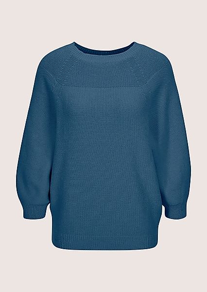 MADELEINE Longpullover "Strickpullover Zeitloser Baumwollpullover mit Perlf günstig online kaufen