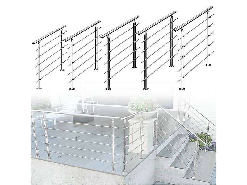 AICA Treppengeländer Edelstahl Material Handläufe 3/5 guardrails Treppe Gel günstig online kaufen