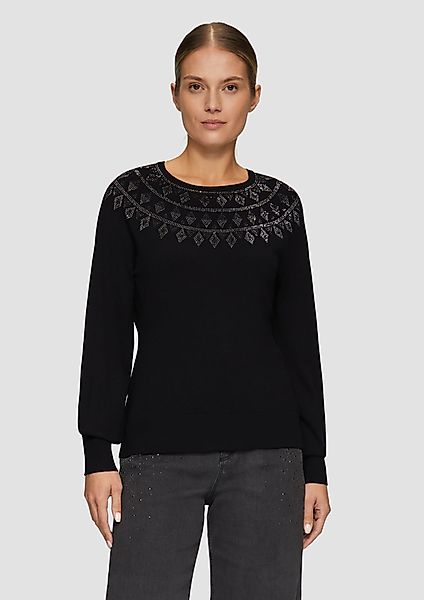 s.Oliver BLACK LABEL Strickpullover Feinstrickpullover mit günstig online kaufen