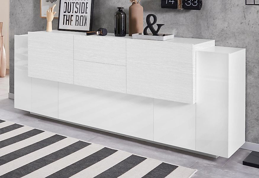 INOSIGN Sideboard "Coro, Kommode, Schrank, Kredenz, grifflos mit Einlegeböd günstig online kaufen