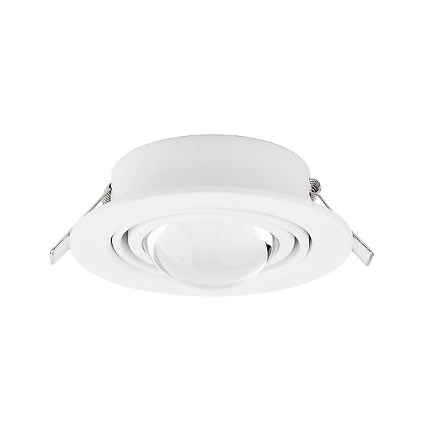 Lindby Einbaustrahler Jyla, weiß, 3.000 K, Ø 13 cm, Linse günstig online kaufen