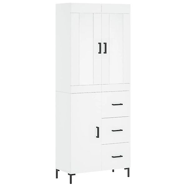 vidaXL Highboard Weiß 69,5x34x180 cm Holzwerkstoff 3199809 günstig online kaufen